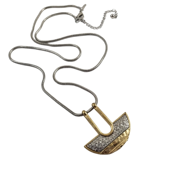 Chico's long pendant necklace art deco necklace - Picture 4 of 12